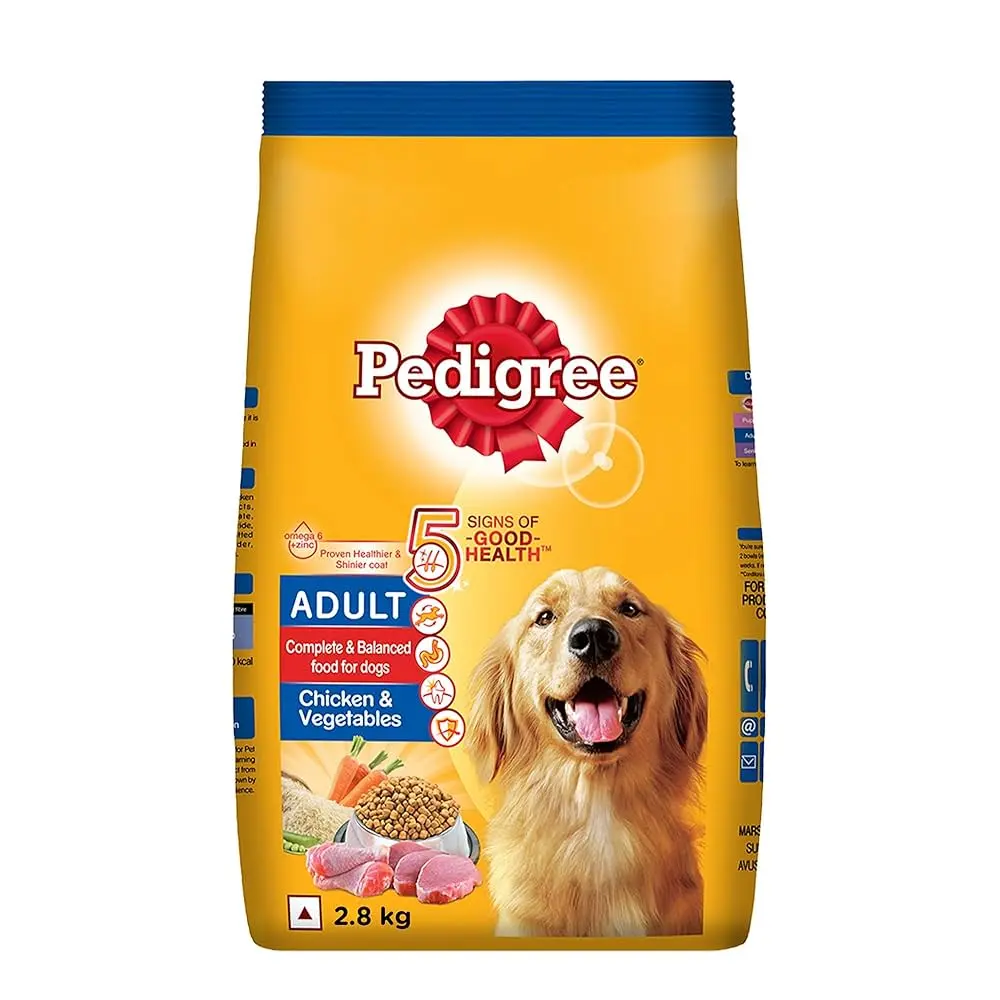 PEDIGREE ADULT CHICKEN & VEG. 2.8 Kg