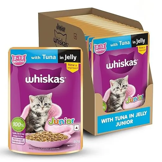 WHISKAS KITTEN TUNA JELLY 80 gm