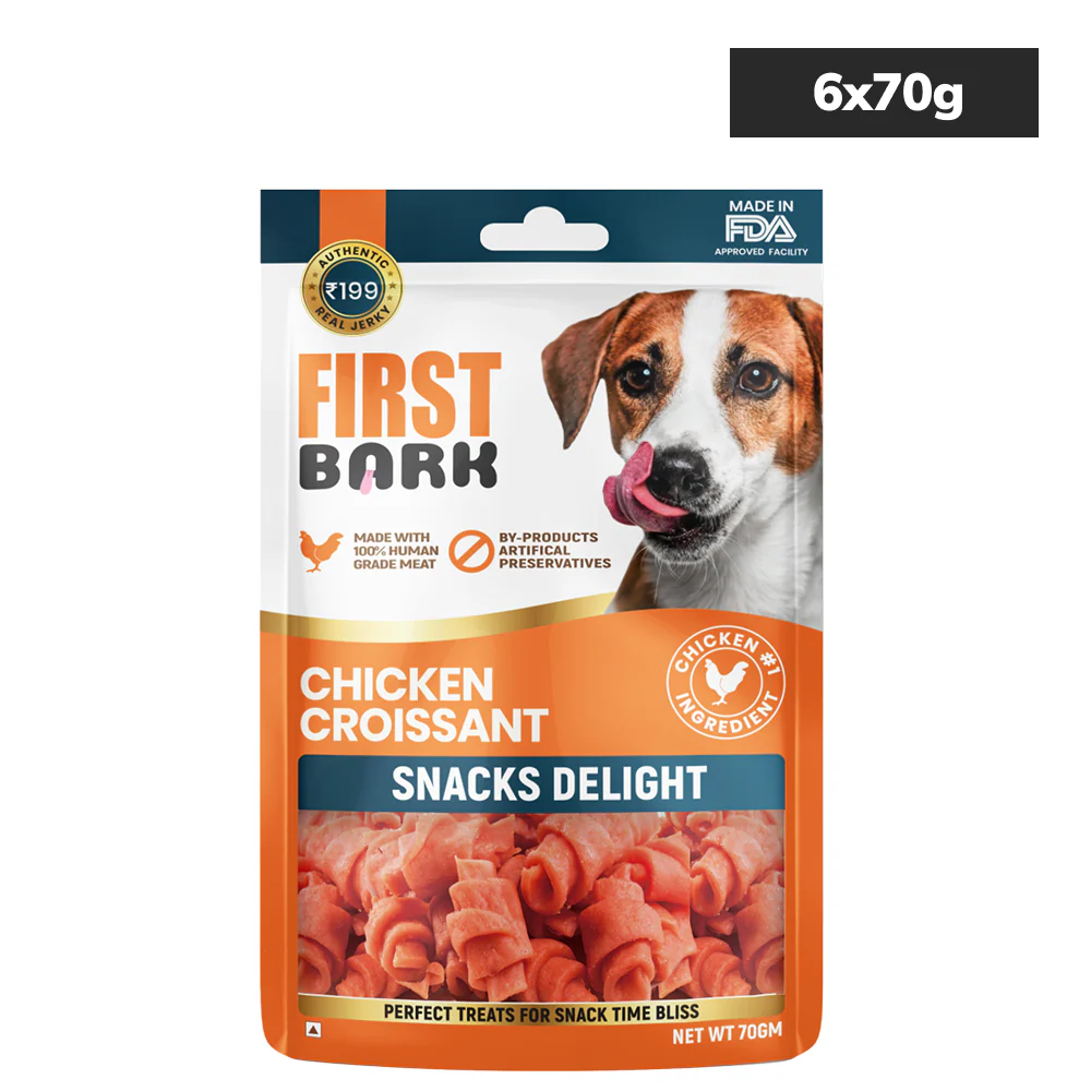 FIRST BARK CHICKEN CROISSANT 70 GM