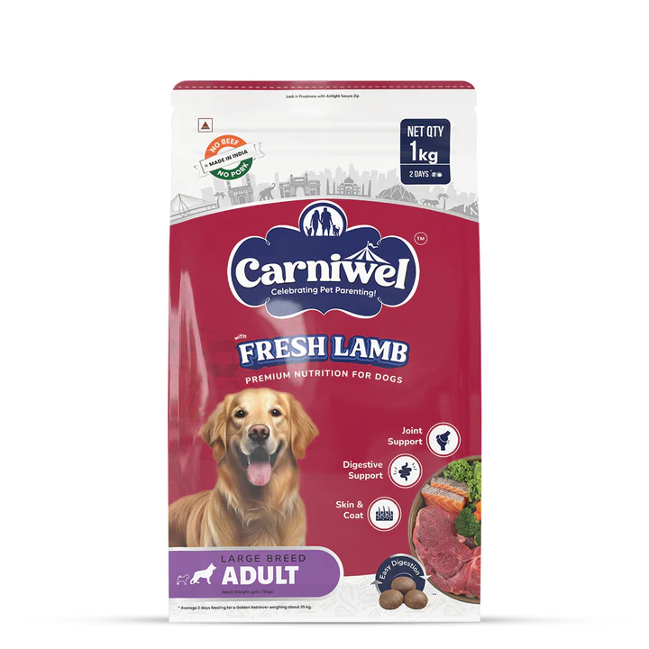 CARNIWEL FRESH LAMB LARGE ADULT 1KG
