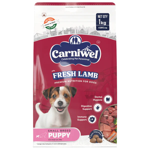 CARNIWEL SMALL FRESH LAMB PUPPY 1KG