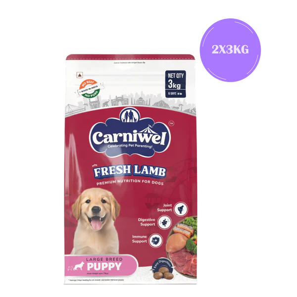 CARNIWEL FRESH LAMB PUPPY LARGE BREED 3KG