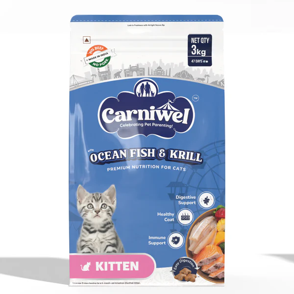 CARNIWEL  OCEAN FISH & KRILL KITTEN 3KG