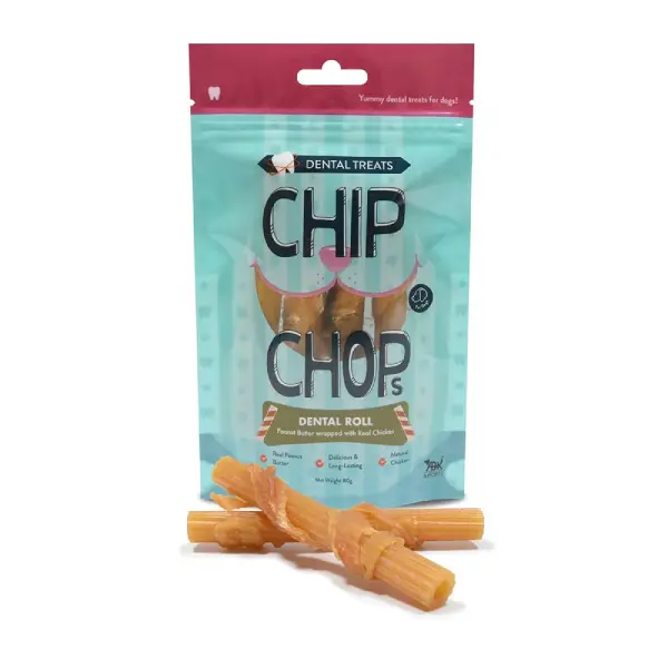 CHIP CHOPS DENTAL ROLL PEANUT BUTTER 80 gm