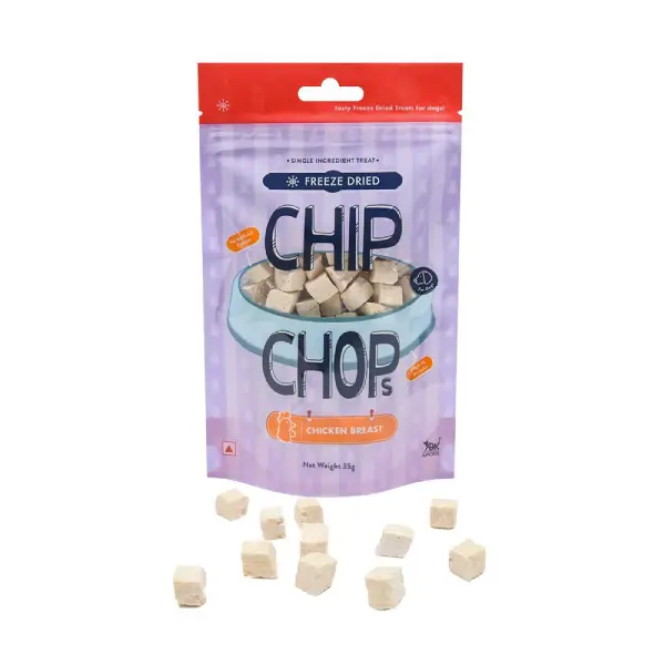 CHIP CHOPS FREEZE DRIED CHICKEN BREAST 35 gm
