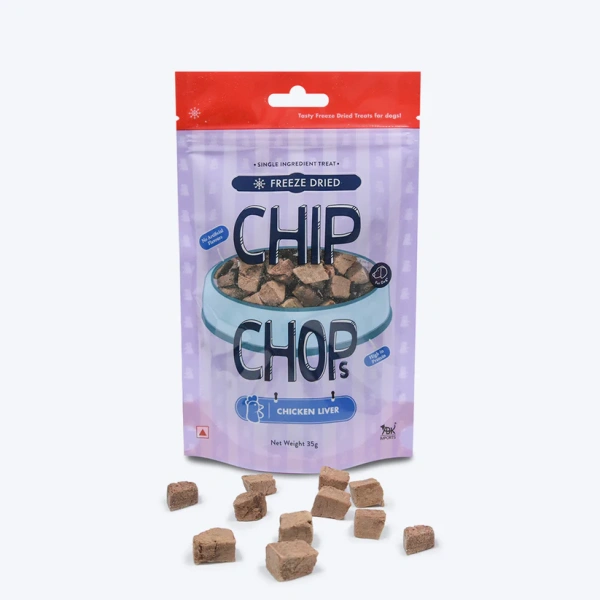 CHIP CHOPS FREEZE DRIED CHICKEN LIVER 35 gm