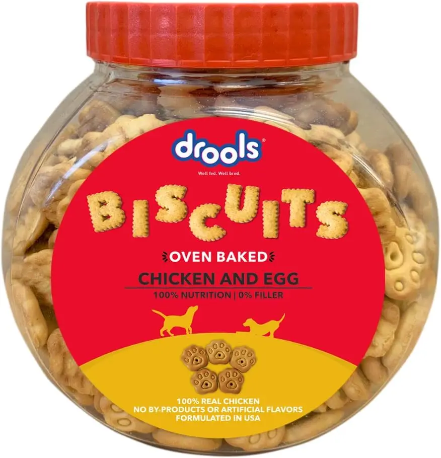 DROOLS DOG BISCUIT CHICKEN & EGG FLV 400 gm