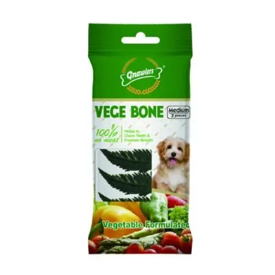 [GNAWLERS-VEGE-MEDIUM-BONE-60GM] GNAWLERS VEGE MEDIUM BONE 60 gm