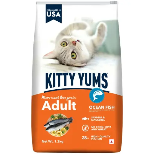[KITTY-YUMS-CAT-ADULT-2KG] KITTY YUMS CAT ADULT 1.2 Kg
