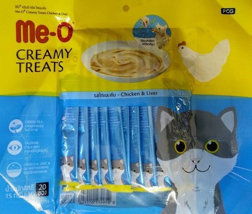 [MEO-CREAMY-TREAT-CHICKEN-300GM] MEO-CREAMY TREAT CHICKEN & LIVER 300 gm
