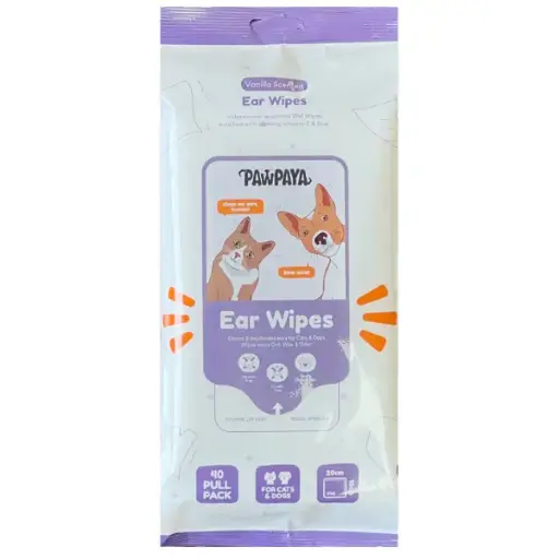 [PAWPAYA-EAR-WIPES-40] PAWPAYA EAR WIPES 40 PC