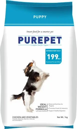 PUREPET PUPPY CHICKEN & VEGETABLES 1 Kg