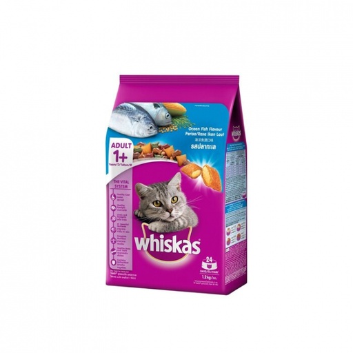 [WHISKAS-1-OCEAN-FISH-2KG] WHISKAS 1+ OCEAN FISH 1.2 Kg