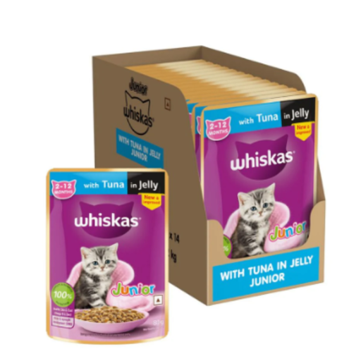 WHISKAS KITTEN TUNA JELLY 80 gm