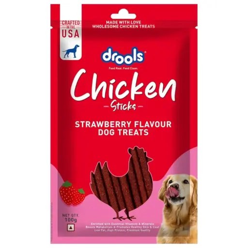 DROOLS CHICKEN STRAWBERRY 100GM