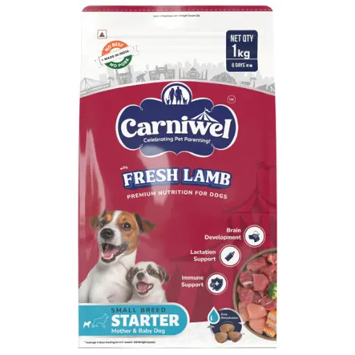 [CARNIWEL-FRESH-LAMB-SMALL-1KG] CARNIWEL FRESH LAMB SMALL BREED STARTER 1KG