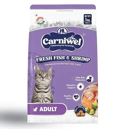 [CARNIWEL-FRESH-FISH-SHRIMP-1KG] CARNIWEL FRESH FISH & SHRIMP ADULT 1KG
