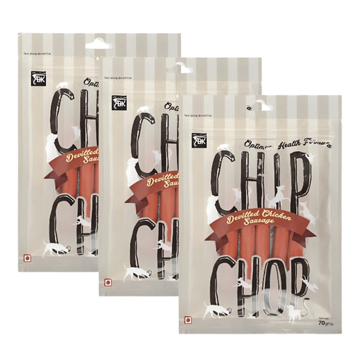 [chickensausages75g] CHIP CHOP CHICKEN SAUSAGES 70 gm