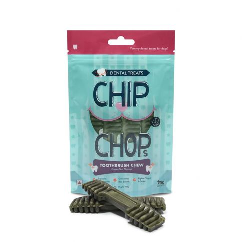 [CHIP-CHOPS-TOOTHBRUSH-CHEWGREEN] CHIP CHOPS TOOTHBRUSH CHEWGREEN TEA 102 gm