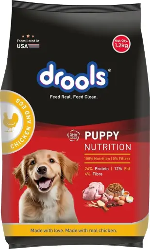[DROOLS-PUPPY-CHICKEN-EGG-2KG] DROOLS PUPPY CHICKEN & EGG 1.2 Kg