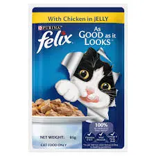[FELIX-ADULT-CHICKEN-JELLY-85GM] FELIX ADULT CHICKEN IN JELLY 85 gm